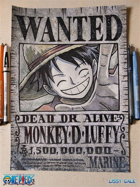 One Piece Wanted Poster Monkey D Luffy Free Shipping Images And