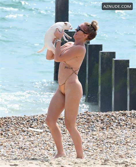 Aisleyne Horgan Wallace Enjoys A Day Out At The Beach In