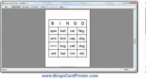 4x4 Bingo Card Maker Software How To Create Bingo Cards Using