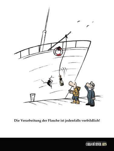 Schiffstaufe By Carlo Büchner Media And Culture Cartoon Toonpool
