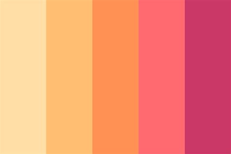 Peach Color Palette Pretty As A Princess Peach Color Palette