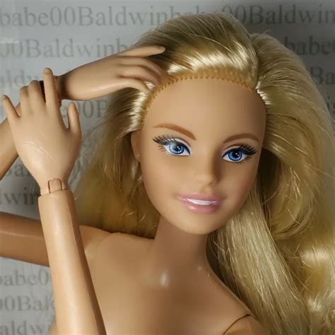 F51~nude Barbie Blonde Blue Eyes Articulated Arms Tiny Wishes Millie Doll 4 Ooak 1598 Picclick