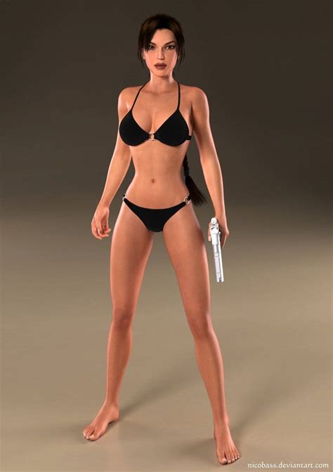 Választék Megöl Aktív Lara Croft Bikini Csomagtartó Csomópont Nehézsé Tegye