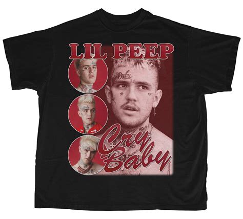 Lil Peep Shirt Bootleg Rap Tee Short Sleeve Unisex Black Etsy