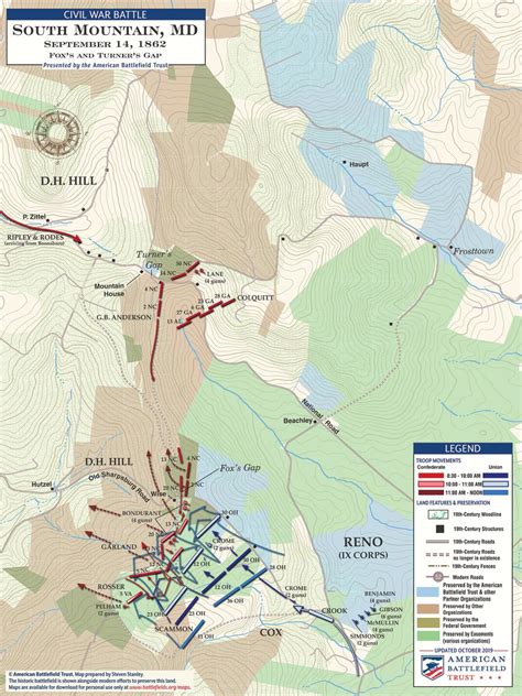 South Mountain Foxs And Turners Gap Morning Fighting September