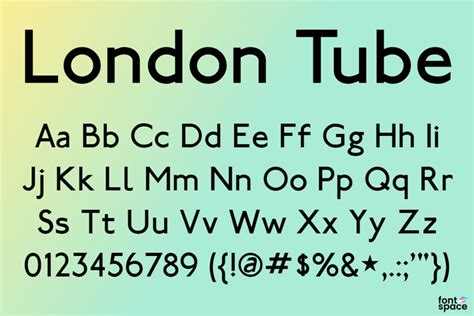 London Tube Font Jonathan Paterson Fontspace