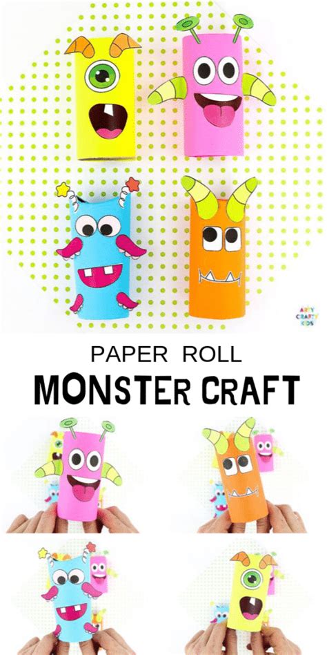 Toilet Paper Roll Monster Craft Arty Crafty Kids