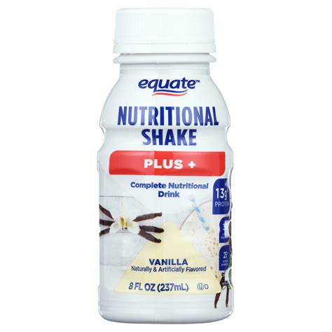 Equate Nutritional Shakes Plus Vanilla 8 Fl Oz 24 Count