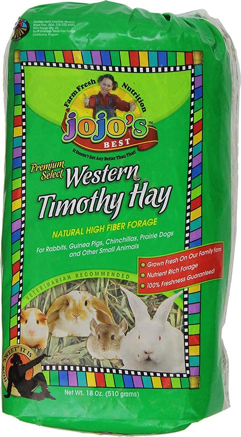 Standlee Hay Company Premium Western Timothy Hay Pet Food Bag 18 Ounce