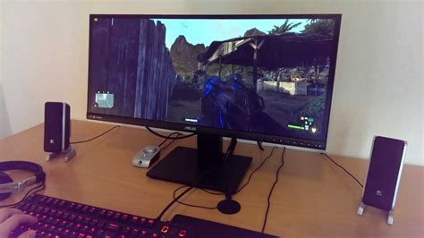 Gaming On Asus Pb298q Ultrawide Monitor 219 Youtube