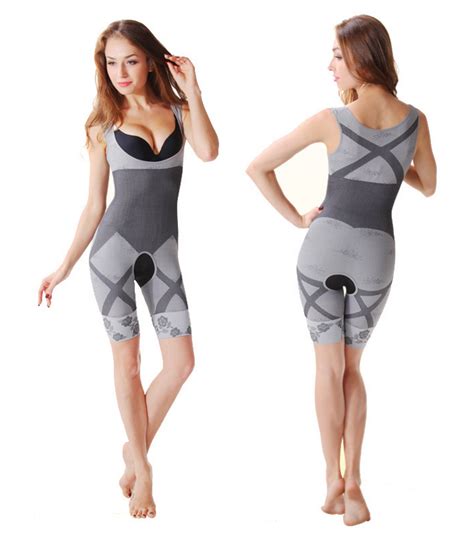 Bamboo charcoal has 2 major features: Natural Bamboo Charcoal Slimming Suit - 3 Colours