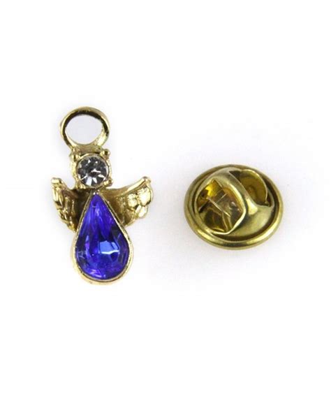 6030235 blue rhinetone guardian angel lapel pin brooch tack pin christian faith cm11duy2wct