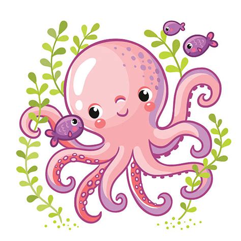 Royalty Free Baby Octopus Clip Art Vector Images