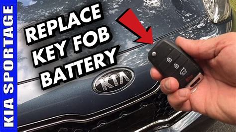 Kia Sportage Key Fob Battery Replacement Youtube
