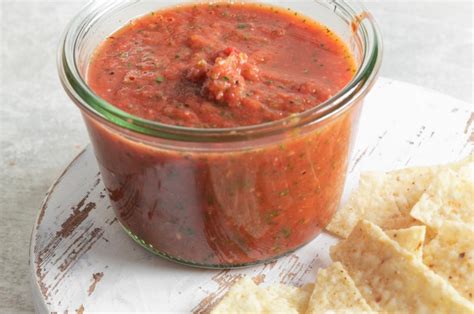 Salsa De Tomates Asados O Salsa Roja Una Pizca De Amor