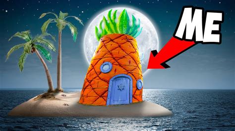 24 hours in spongebob s real life house youtube