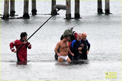 Jude Law Swims In His Speedo For New Pope Beach Scene Photo 4270110 Jude Law Shirtless
