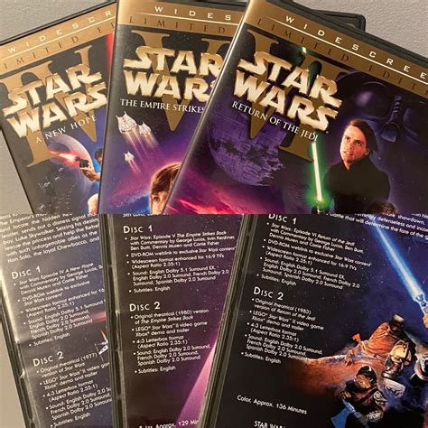 Original Theatrical Versions Of The Star Wars Empire And Jedi On Dvd