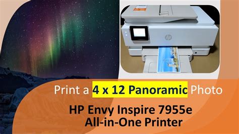 Hp Envy Inspire 7955e All In One Printer Print A 4x12 Panaromic Photo