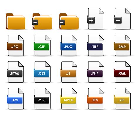 File Folder Web Icon Design 349285 Download Free Vectors Clipart