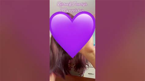 can i style my purple hair💜 youtube