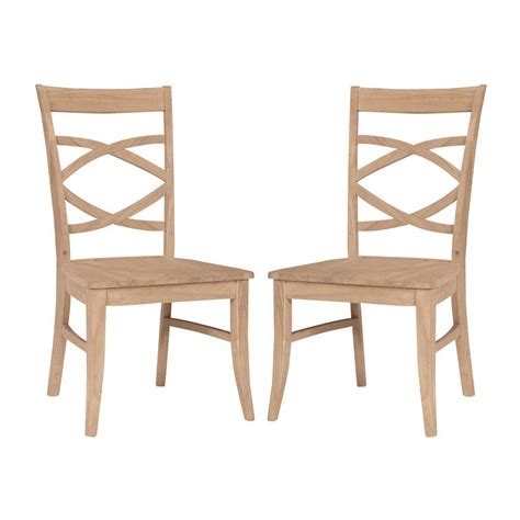 ( 4.5 ) out of 5 stars 16 ratings , based on 16 reviews current price $103.55 $ 103. International Concepts Milano Unfinished Wood Side Chair ...