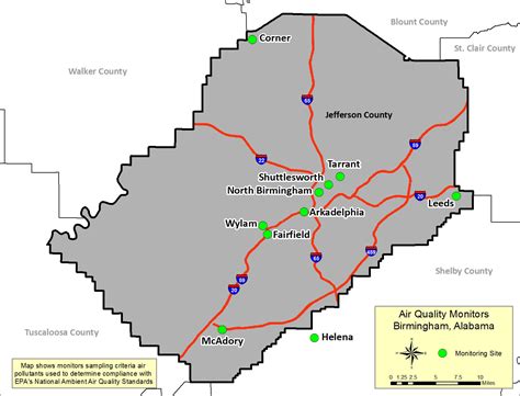 Birmingham Alabama County Map