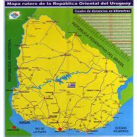 Grande Detallado Mapa De Administrativas Divisiones De Uruguay