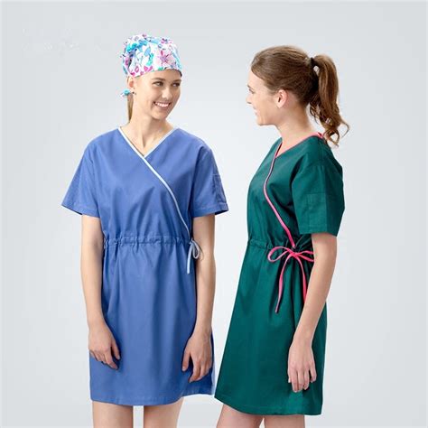 2017 Summer Cotton Medical Scrubs Women Short Sleeve V Neck Doctor