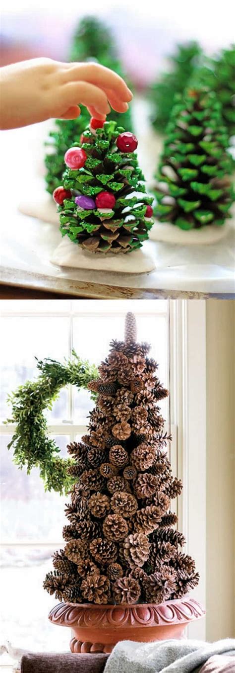 46 Diy Christmas Cone Trees ~