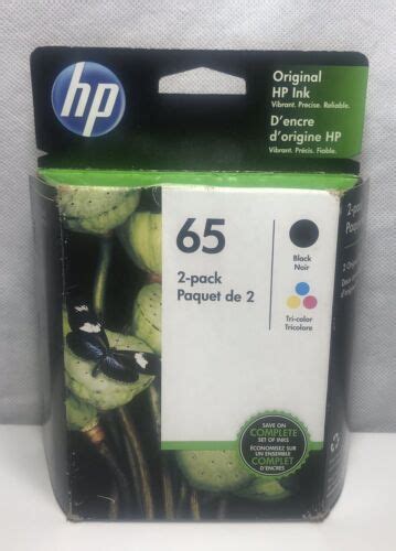 Hp 65 Black 65 Tri Color Ink Cartridge Combo Pack T0a36an New Sealed