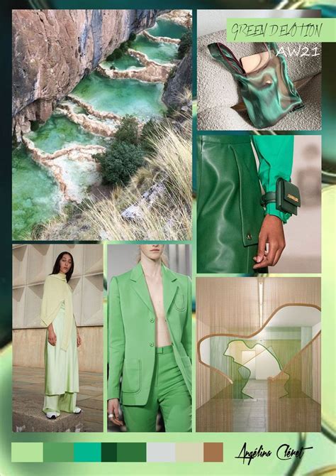 Green Devotion Aw21 Fashion And Colors Trend By Angélina Cléret Color