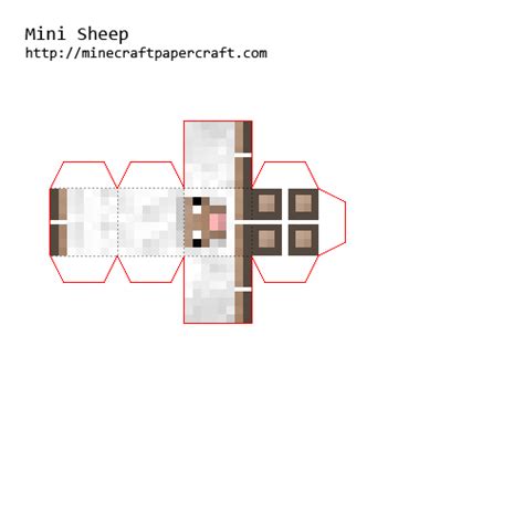 Papercraft Mini Sheep Mini Sheep Minecraft Printables Minecraft Crafts