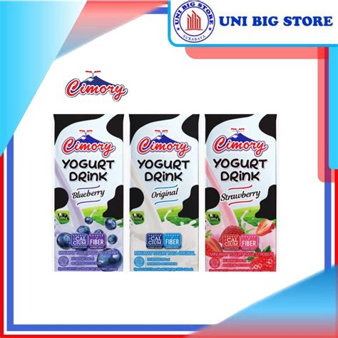 Jual Cimory UHT Yogurt Original Strawberry BlueBerry 200 Ml Indonesia