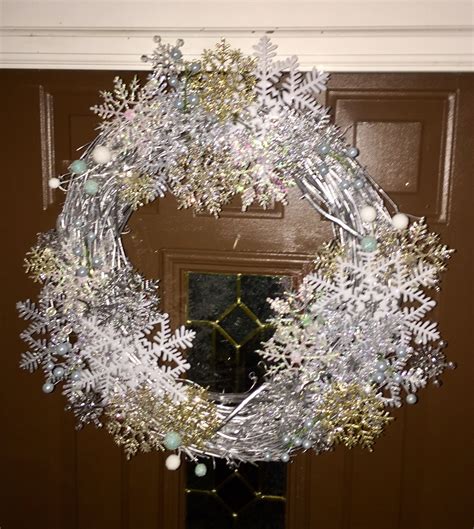 Winter Snowflake Wreath Christmas Wreaths Snowflake Wreath Holiday