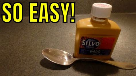 Cleaning Silver With Silvo Metal Polish In 3 Minutes Or Less Youtube