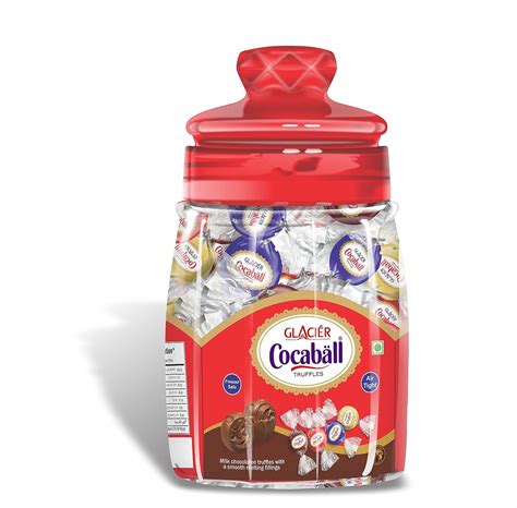 Glacier Cocaball Truffles Jar Coca Milk Hazelnut And Vanilla Flavour Compound Chocolate
