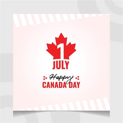 Premium Vector Happy Canada Day Banner Poster