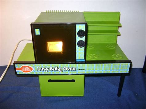 1973 Easy Bake Oven Green Kenner Box And Pans Ebay Antique Toys