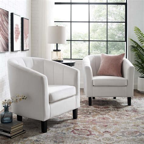 This armchair is easy to assemble. Modern Prospect Channel Tufted Performance Velvet Armchair ...