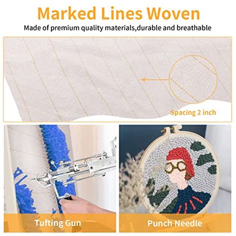 Primary Tufting Cloth With Marked Linesrug Backing Fabricmonks Cloth