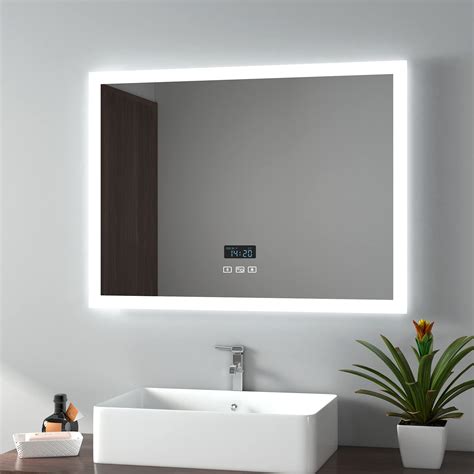 Buy Emke 800 X 600 Mm Backlit Illuminated Bluetooth Bathroom Mirror