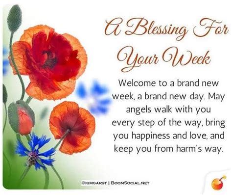 New Week Blessing May Angels Walk With You Every Moment Of Everyday