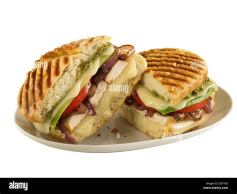 Grilled Chicken Sandwich Stock Photo Alamy