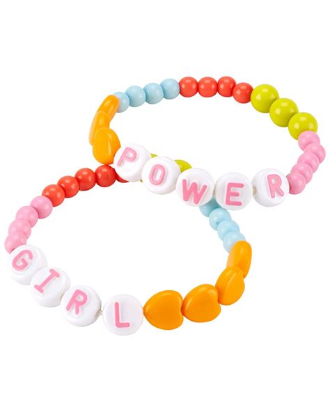 Multi 2 Pack Girl Power Bracelets