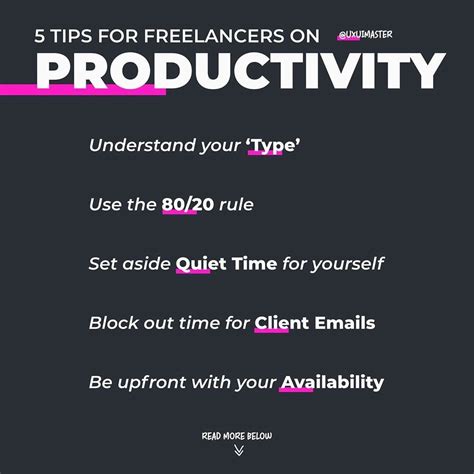 5 Tips For Freelancers On Productivity By Ruslan Galba Medium