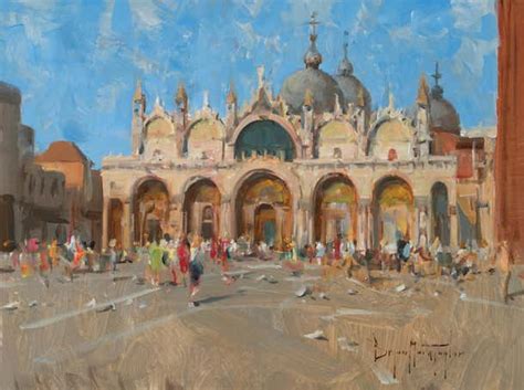 Bryan Mark Taylor Piazza San Marco Oil Painting For Sale At 1stdibs Bryan Mark Taylor Oil