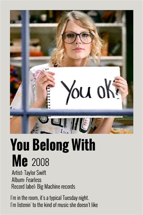 You Belong With Me Taylor Swift Poster Taylor Swift Posters Taylor