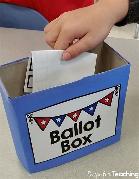 Election Day Voting Fun For Kindergarten Recipe For Teaching