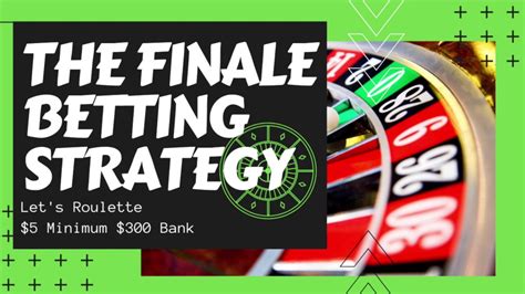 Right off the bet, there's a 1% chance of the game instantly busting. Roulette Strategy : Finale Betting Strategy - YouTube